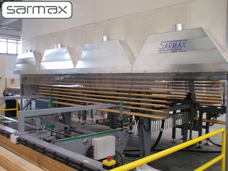 automated gas fired drying oven for timbers after being flow coated by sarmax